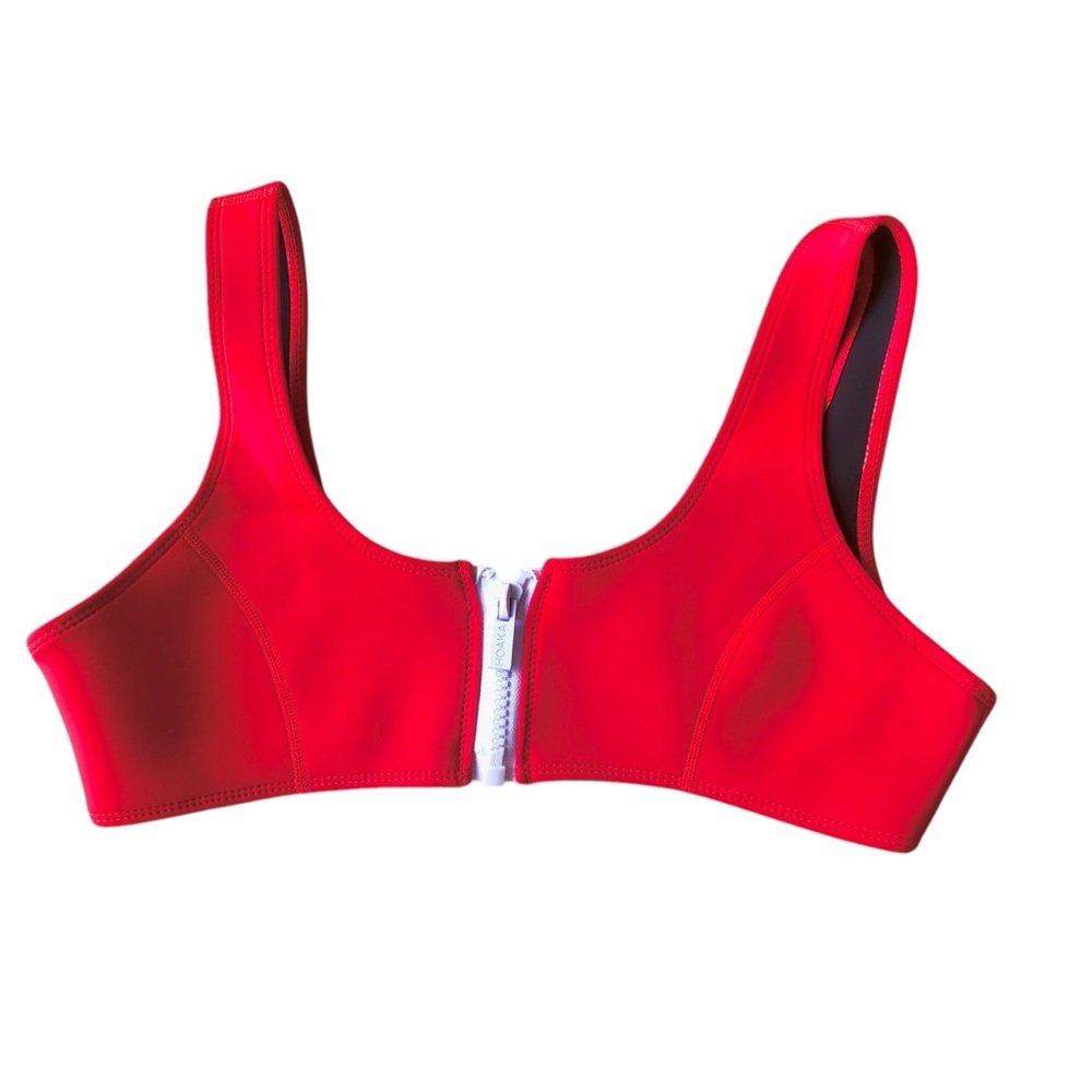 Hoaka Swimwear Bikini Top M w/Front Zipper Neoprene